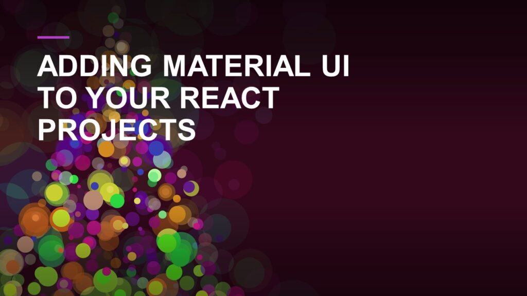 Material UI in React